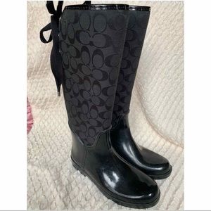 Coach Tristee Signature Rainboots size 9